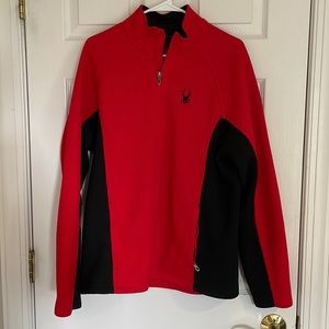Spyder Men’s full-zip Lightweight Jacket, Red, size L